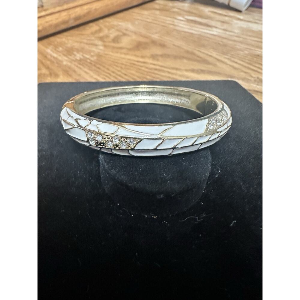 Sequin Nordstrom Multicolor Gold Tone Statement Enamel Bangle Bracelet # 54